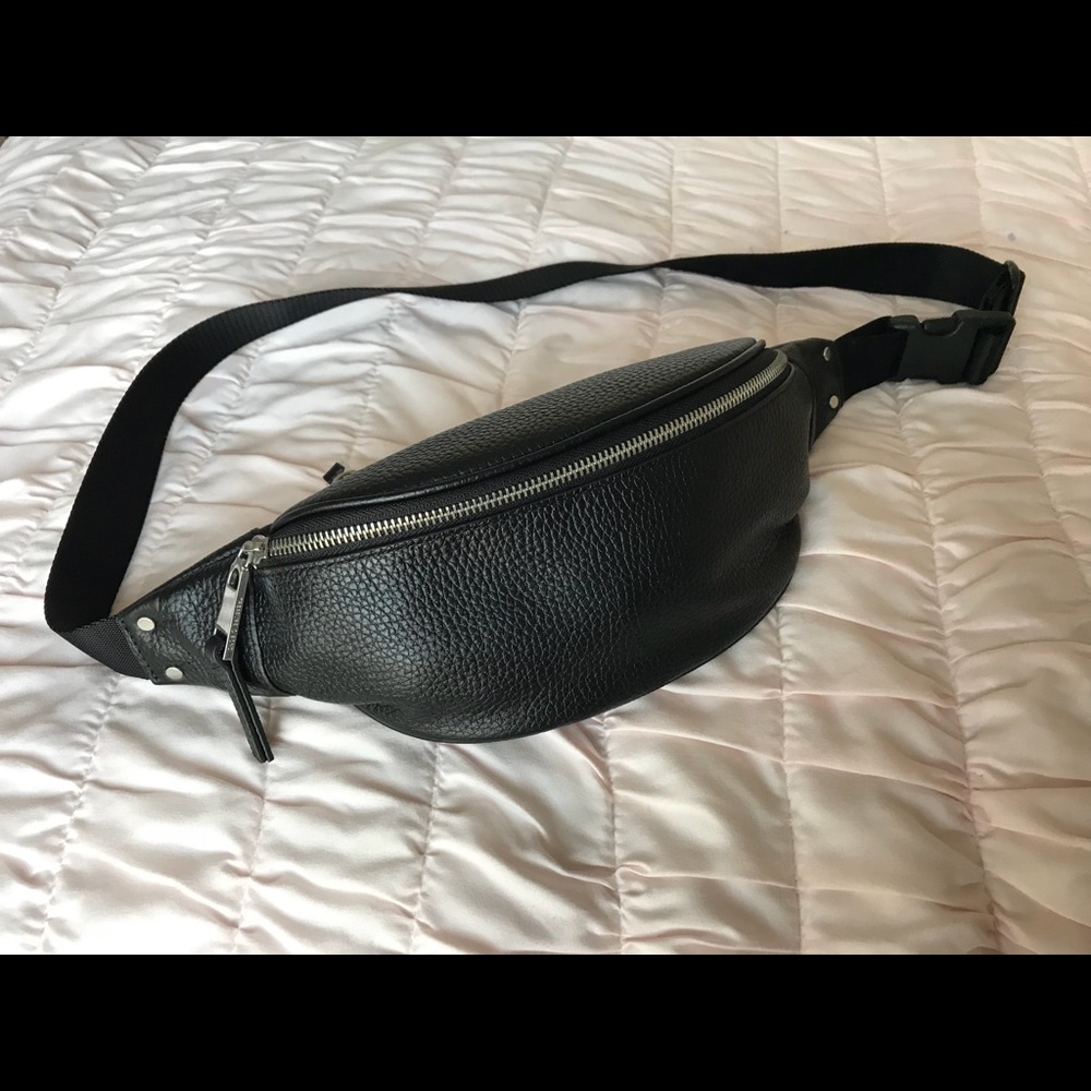 TREASURE & BOND MASON PEBBLED LEATHER BELT BAG